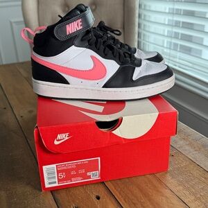 Nike Court Borough Mid 2 Big Kids' Shoes Size 5.5Y